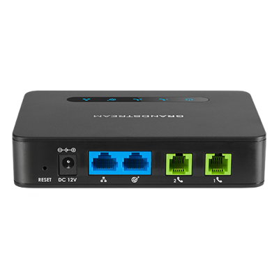 Grandstream HT812 adapter, rear ports