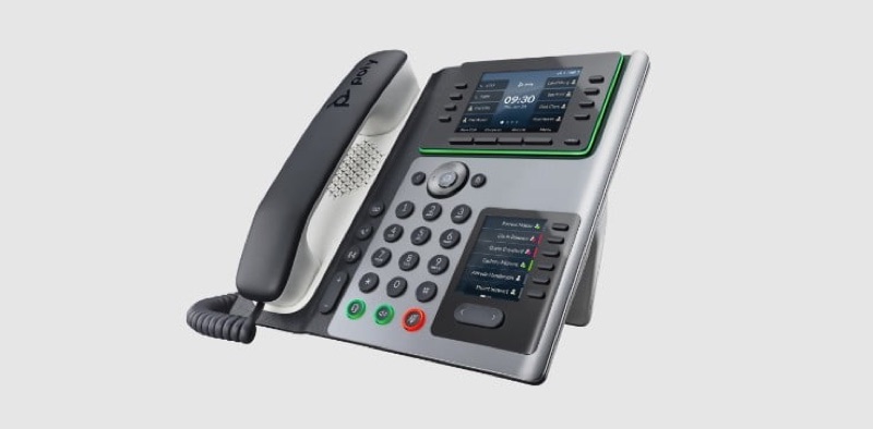 Poly Edge E400 series desk phone