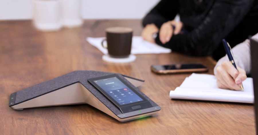 Poly Trio C60 on a meeting table